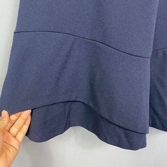 Love...Ady Ruffle Hem Fit and Flare Dress in Navy Size Medium - Picture 5 of 10